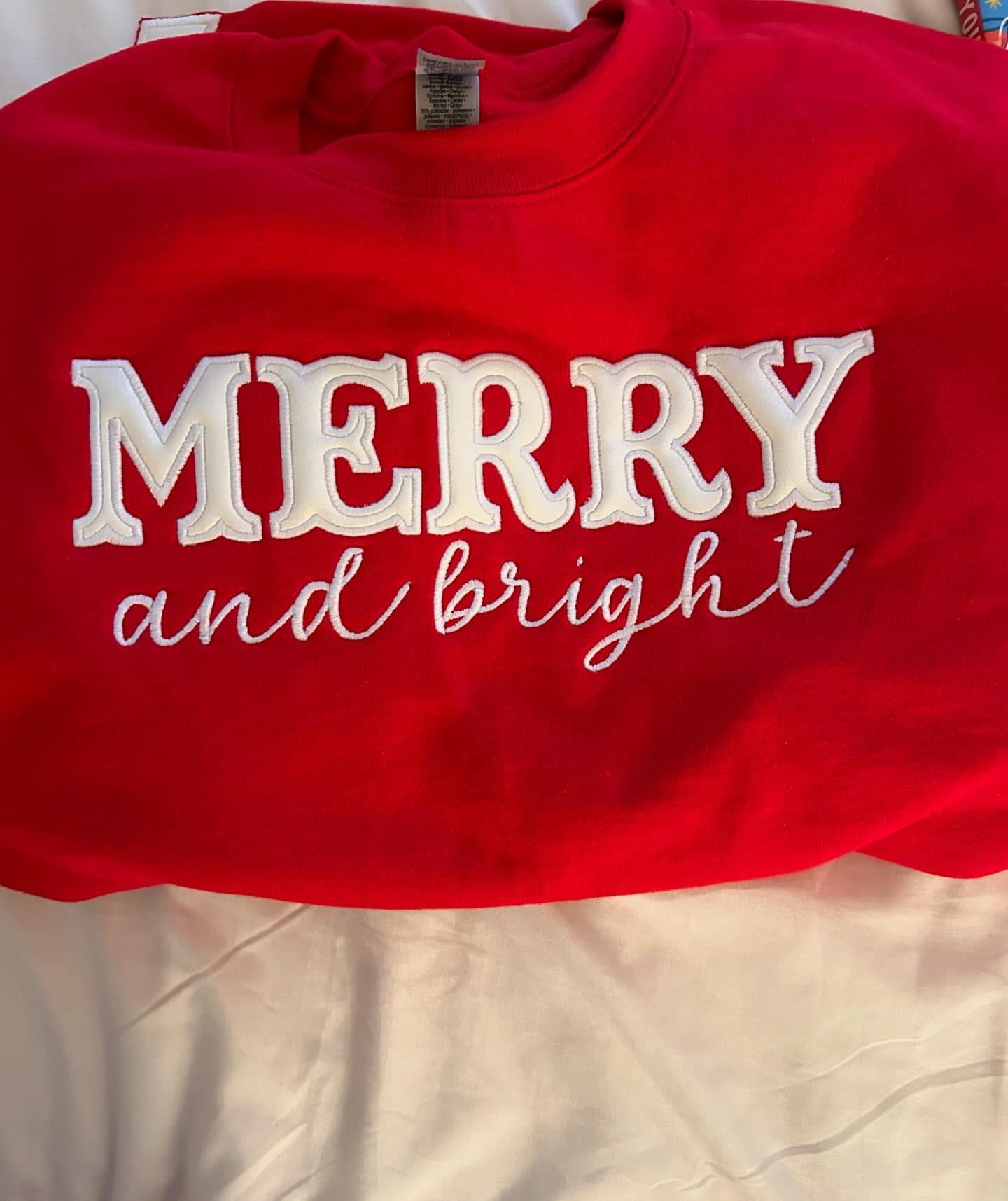 Merry and Bright Christmas Sweatshirt