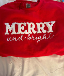 Merry and Bright Christmas Sweatshirt