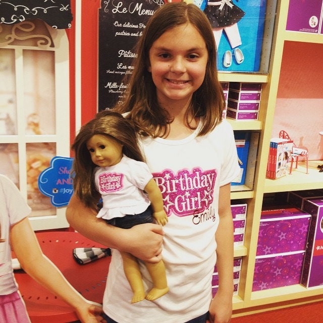 American Girl personalized Birthday Tshirt