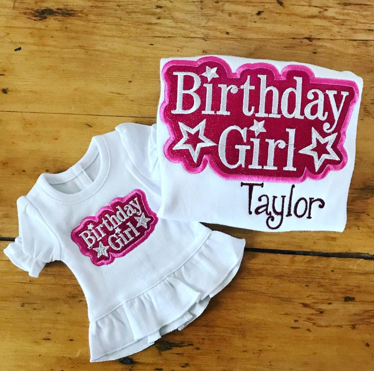 American Girl personalized Birthday Tshirt