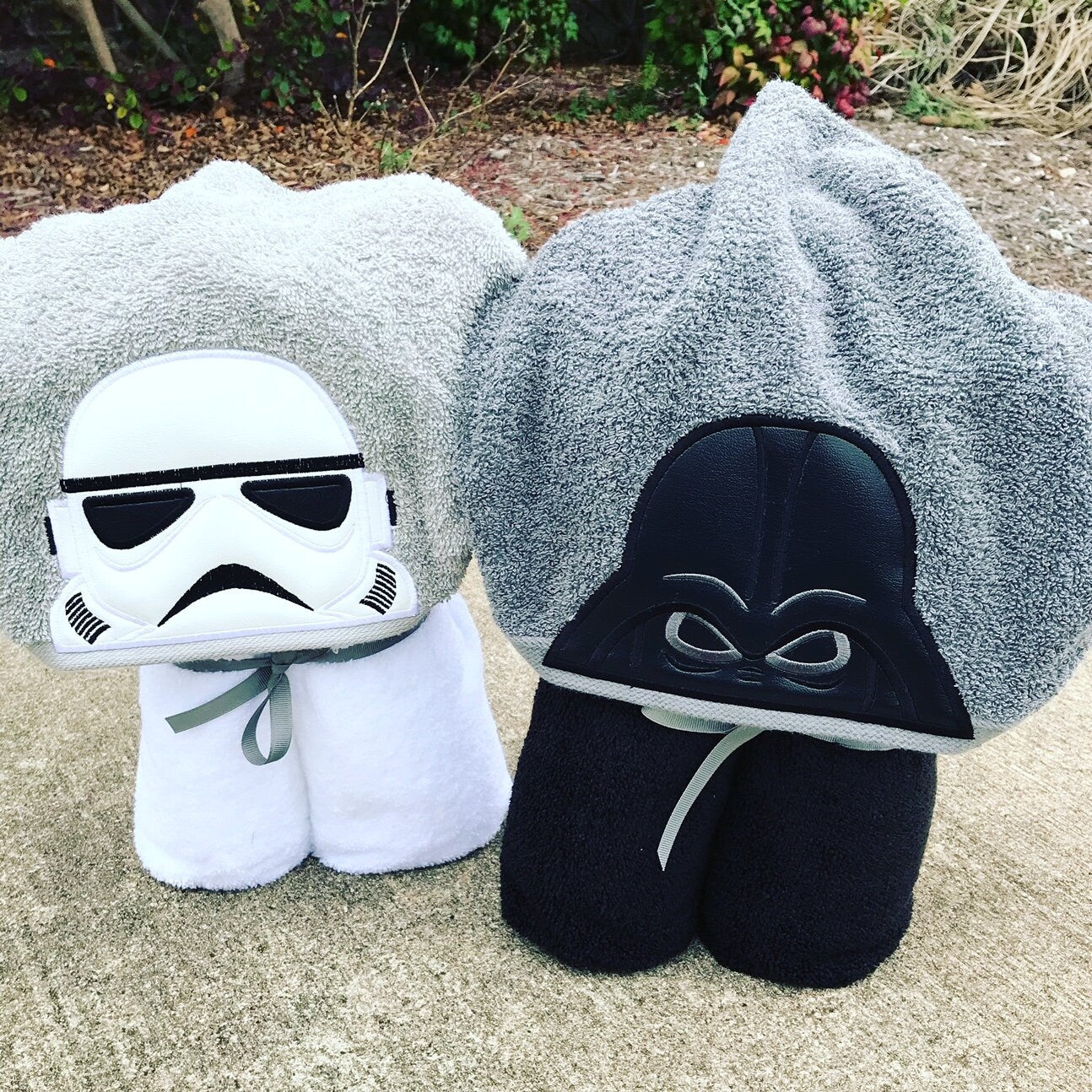 Darth Vador and/or Storm Trooper Inspired Hooded Towel for kids, Large Kids Hooded Towel, Character Hooded towel