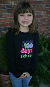 100th Day of School Appliqued Tee, 100th Day of School Shirt, 100th Day of School Tshirt