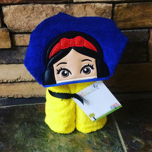 Snow White Inspired Hooded Towel