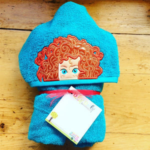 Merida Inspired Hooded Towel for kids, Large Kids Hooded Towel