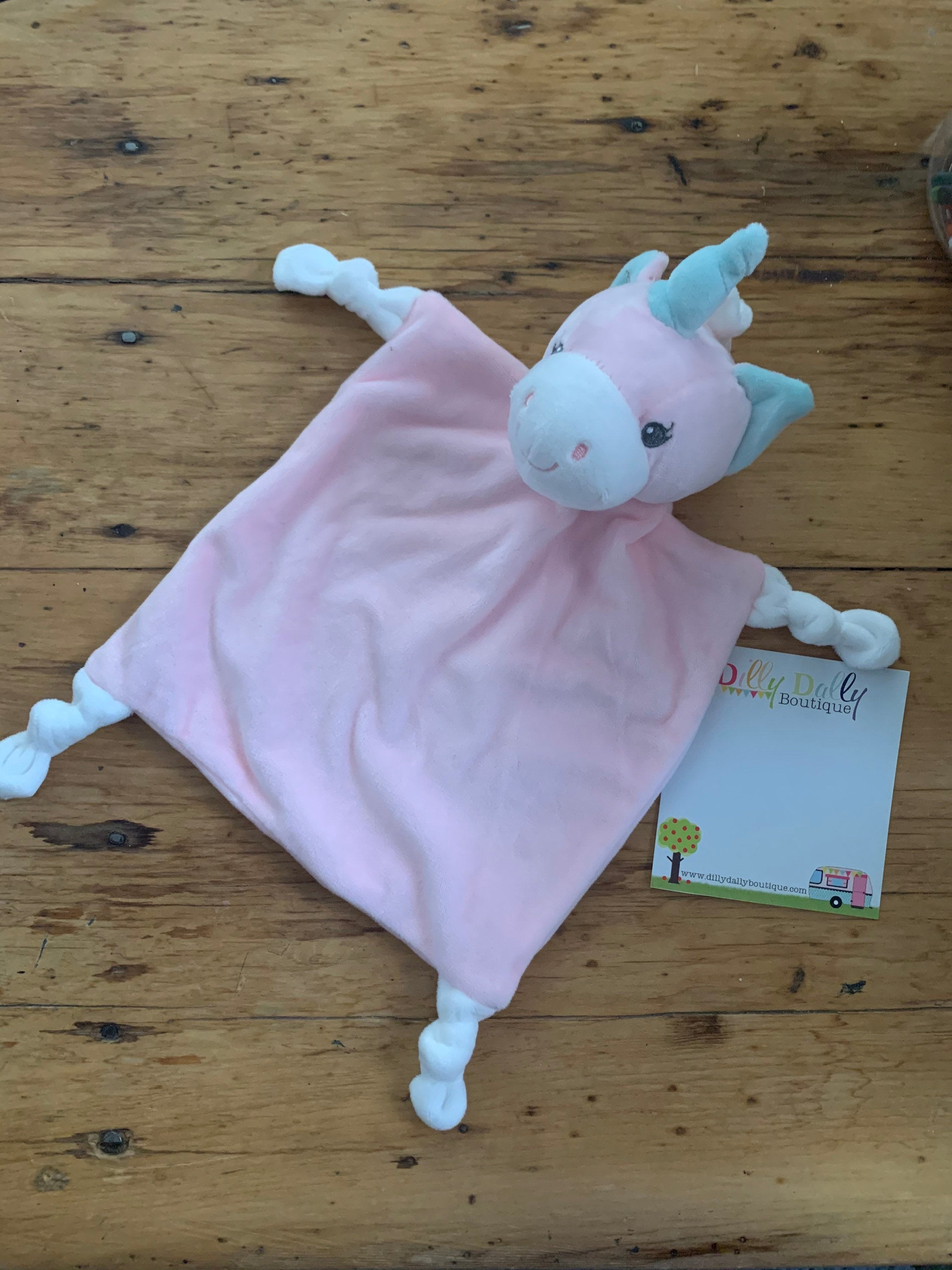 Personalized Bunny, Giraffe, Unicorn and Elephant Baby Lovies