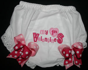 My 1st Valentines Baby Bloomer Diaper Cover