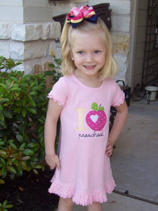 I Love Preschool Kindergarten First Grade Second Grade Dress