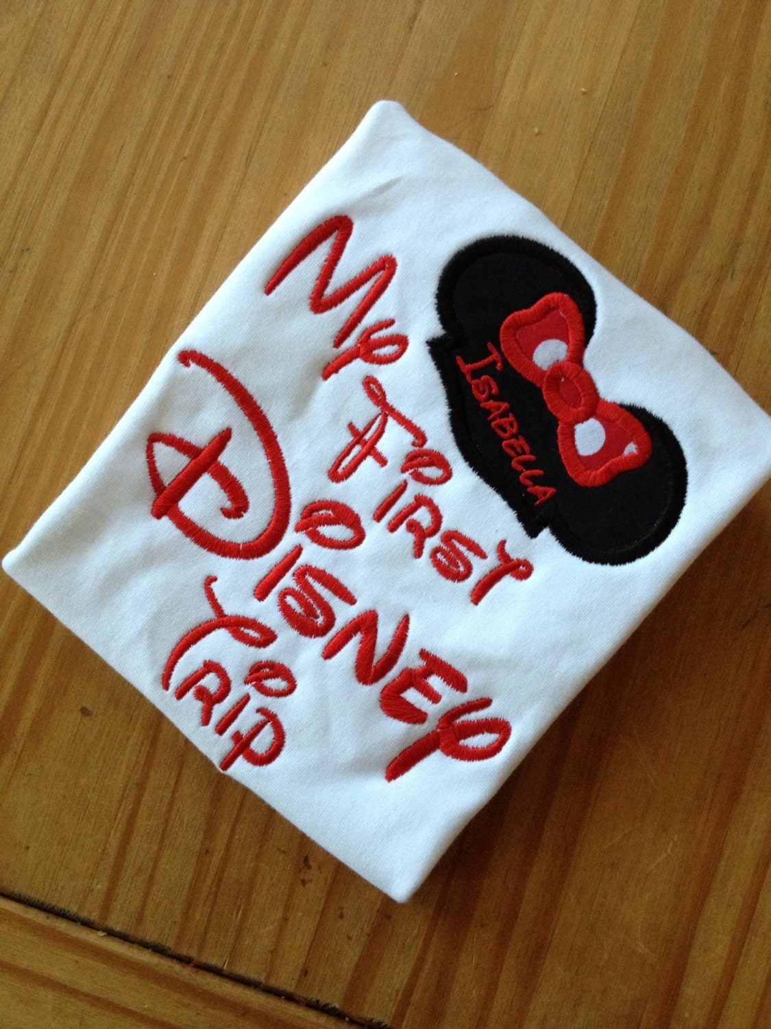 My First Disney Trip Applique Tshirt