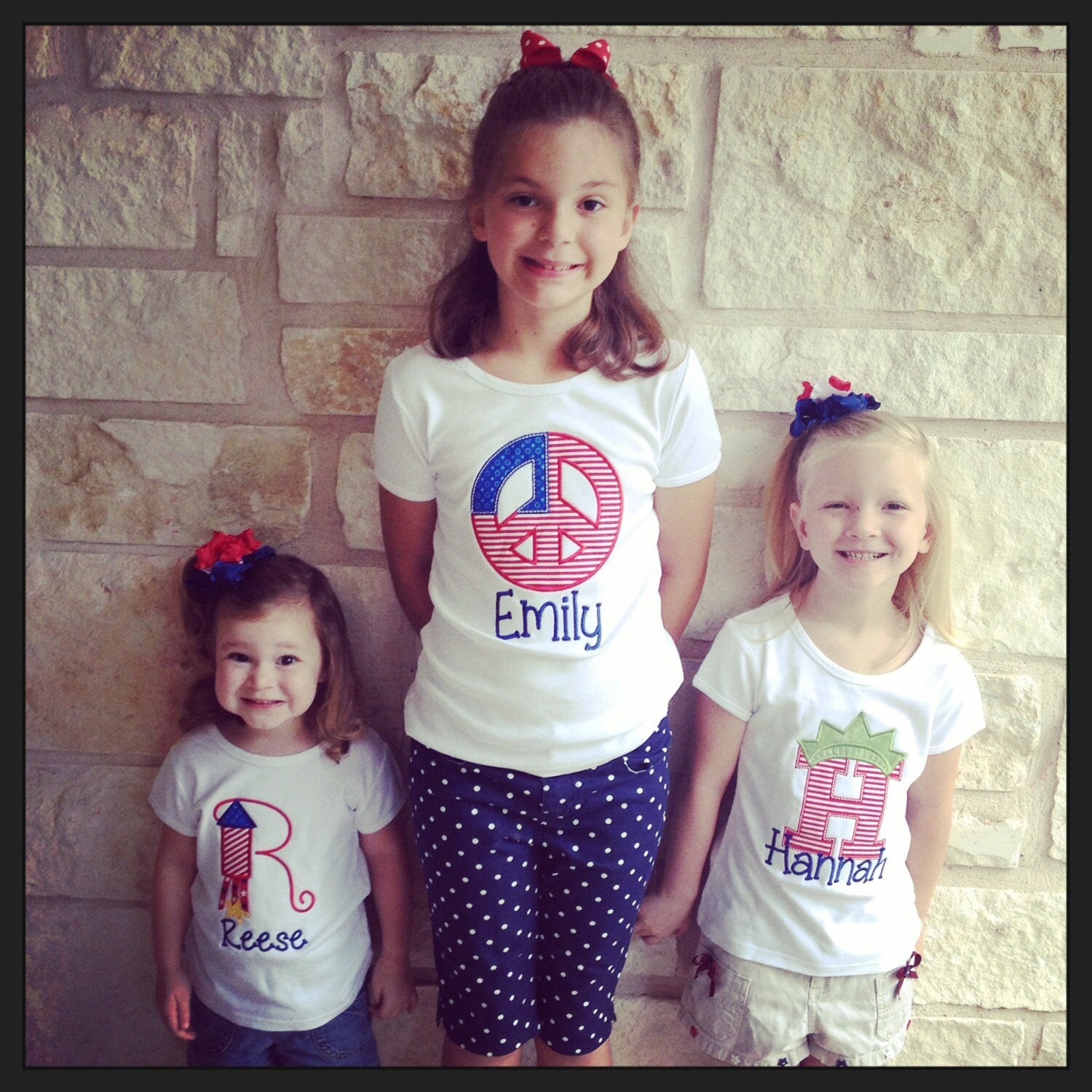 Miss Liberty Initial 4th of July Appliqued Tee or Tank, 4th of July Tshirt, 4th of July Tank Top, Liberty Crown Shirt