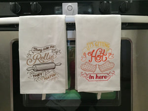 They See Me Rollin Embroidered Tea Towel Kitchen Towel