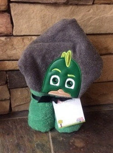 PJ Masks Inspired Hooded Towel Owlette Gekko Cat Boy, Large Kids Hooded Towel