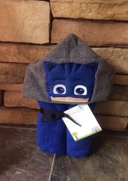 PJ Masks Inspired Hooded Towel Owlette Gekko Cat Boy, Large Kids Hooded Towel
