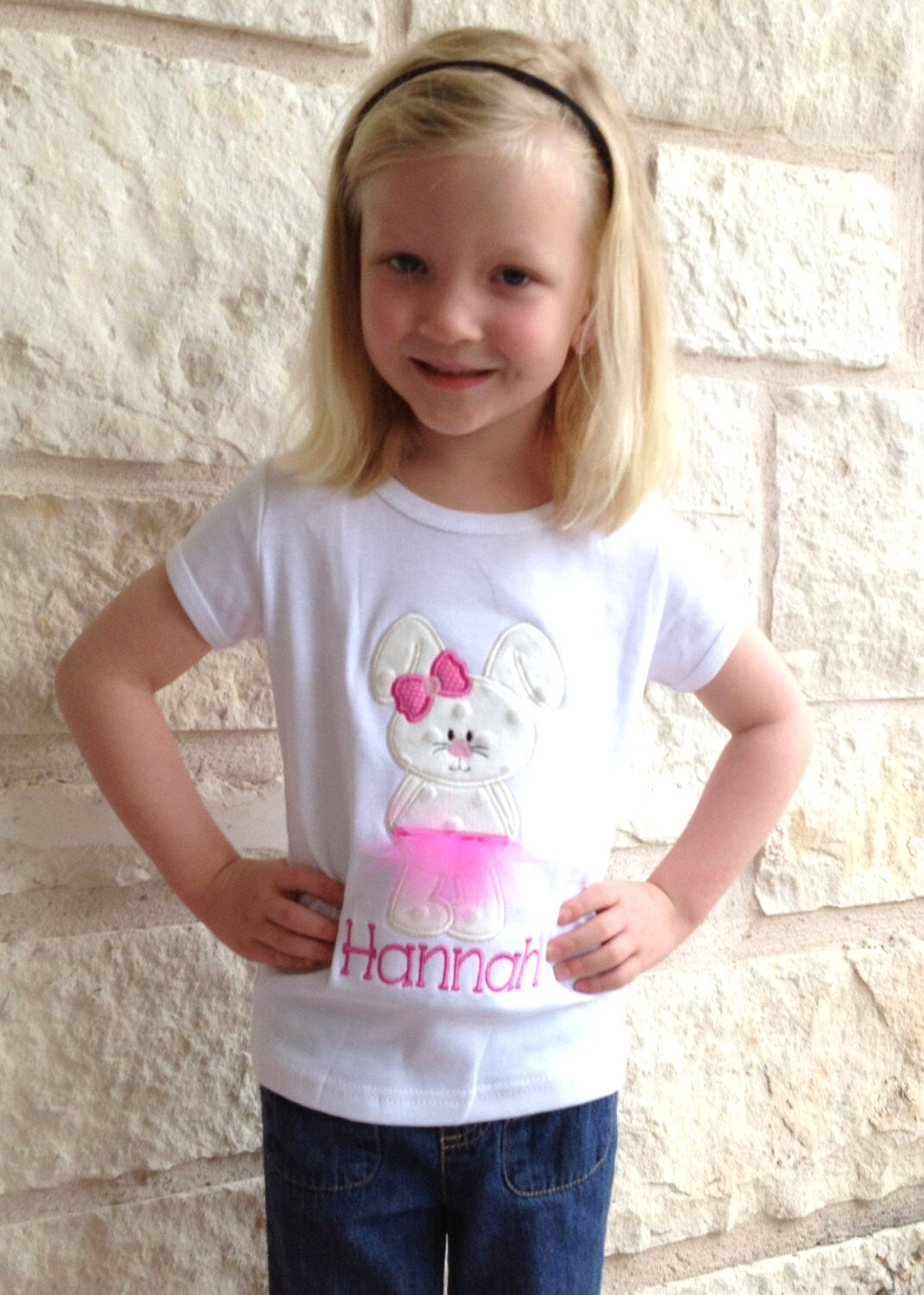 Bunny Tutu Easter Tshirt Easter Bunny Tee Bunny in Tutu